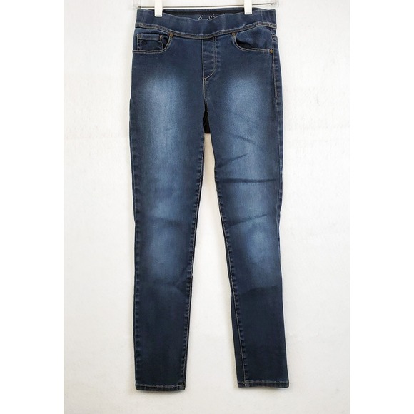 Gloria Vanderbilt Denim - Gloria Vanderbilt Jeans All Around Slimming Avery Slim Leg Dark Pull-On Size 4P